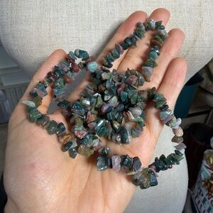 Indian Agate Gemstone Chip Necklace